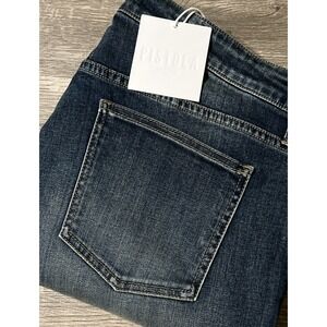 Anthropologie Pistola NWT High Rise Tapered Ankle Zip Distressed Jeans SZ 40x27